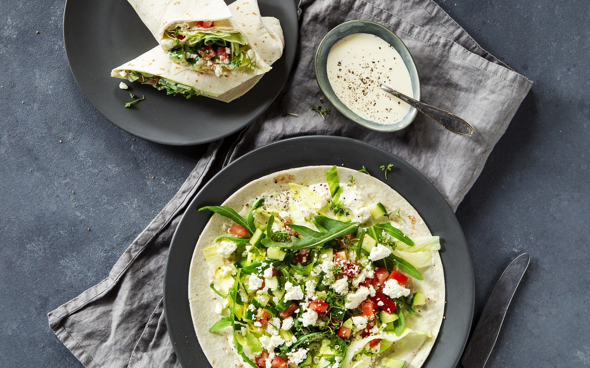 Wrap mit Feta und CurryDip Stadtwerke Kiel AG